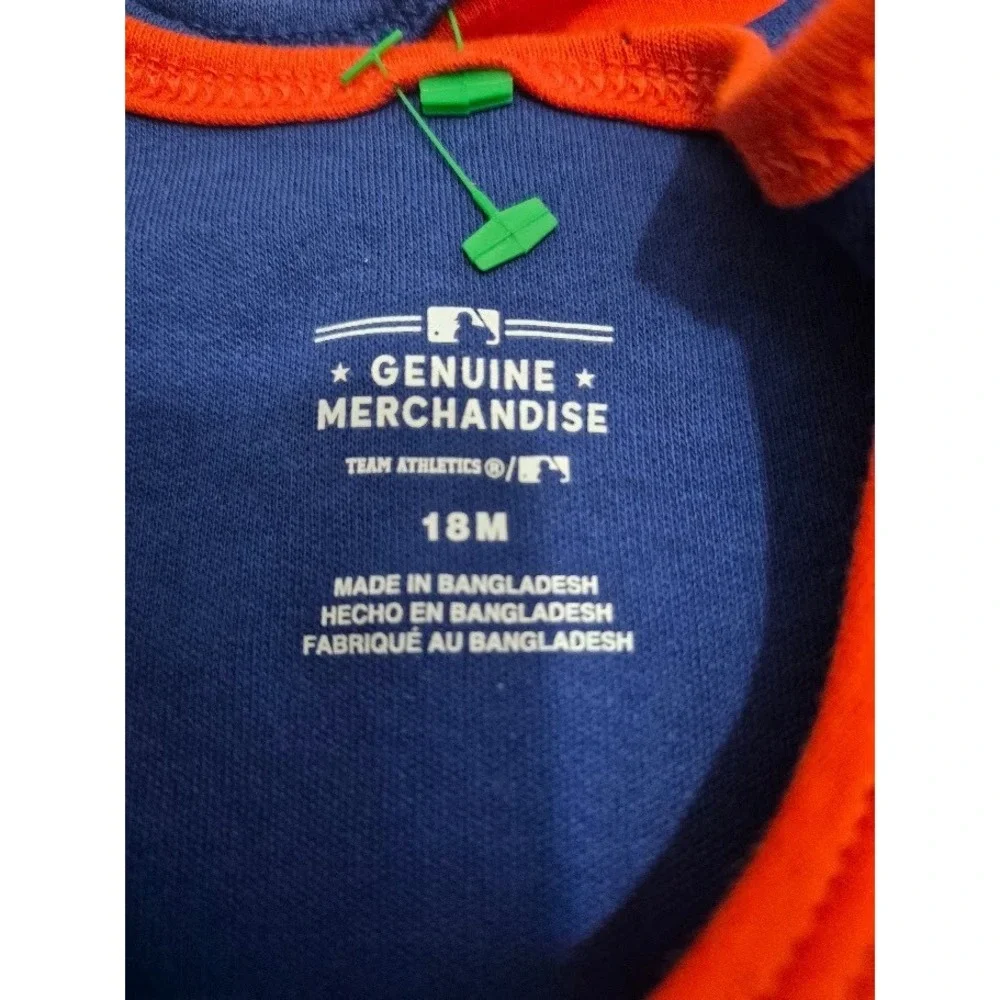New York Mets MLB Genuine Lot Of 3 Infant One Piece Bodysuits 18M NEW